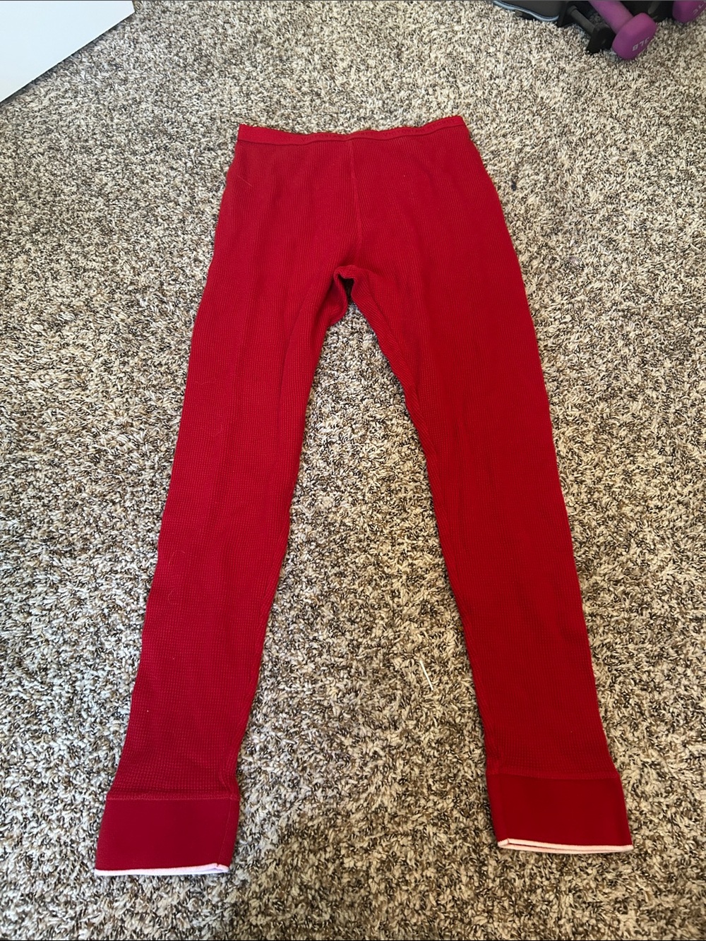 Red Victoria’s Secret Thermal Leggings